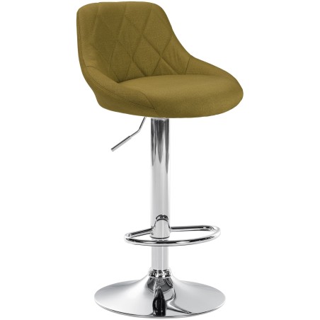 Tabouret de bar Crosby — Tissu · Vert