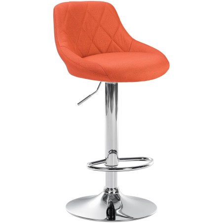 Tabouret de bar Crosby — Tissu · Orange