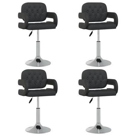 Chaises pivotantes Patchin — Similicuir · Noir