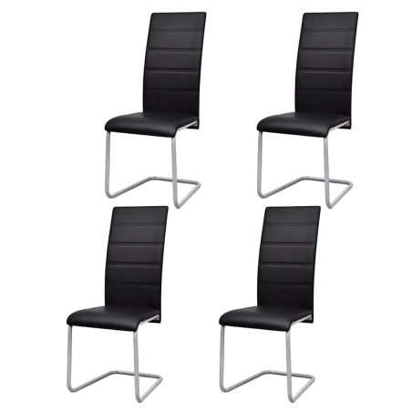 Chaises Mitchell — Similicuir · Noir