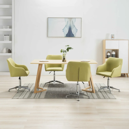 Chaises pivotantes Degraw — Tissu · Vert