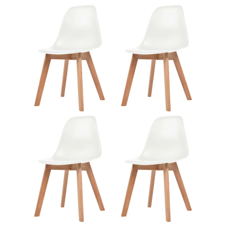 Chaises Waverly — Plastique · Blanc