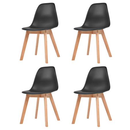 Chaises Waverly — Plastique · Noir