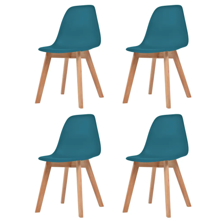 Chaises Waverly — Plastique · Turquoise