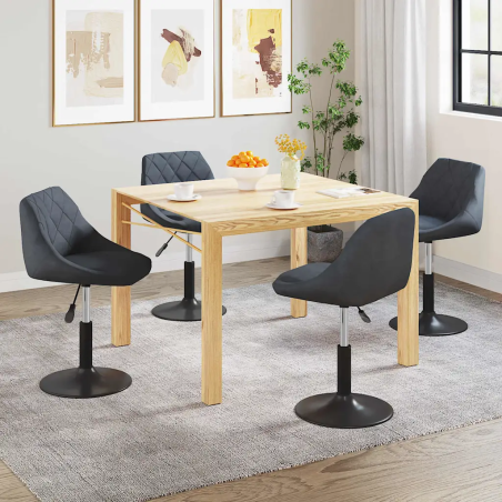 Chaises Cornelia — Velours · Gris foncé