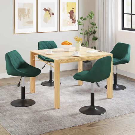 Chaises Cornelia — Velours · Vert foncé