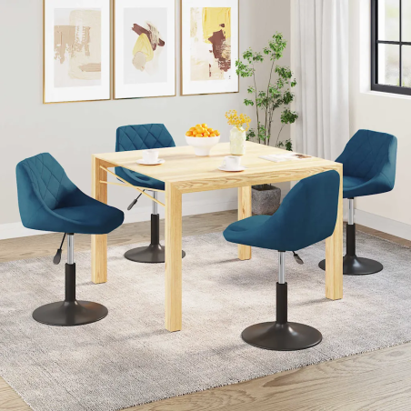 Chaises Cornelia — Velours · Bleu