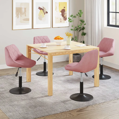 Chaises Cornelia — Velours · Rose