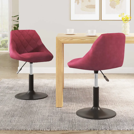 Chaises Cornelia — Velours · Bordeaux