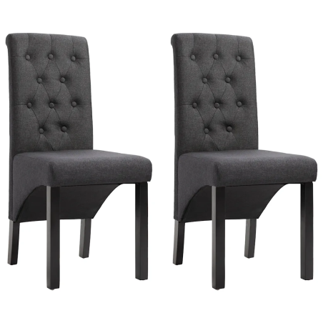 Chaises Stuyvesant — Tissu · Gris foncé