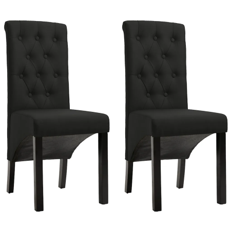 Chaises Stuyvesant — Tissu · Noir