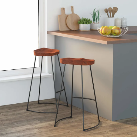 Tabourets de bar Woodhull 78