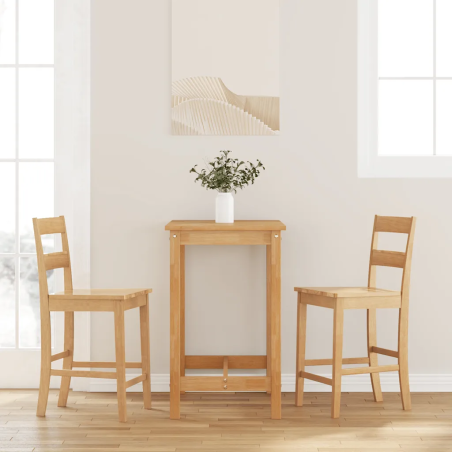 Tabourets de bar Wolcott — Bois · Naturel