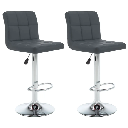 Tabourets de bar Grace — Similicuir · Gris
