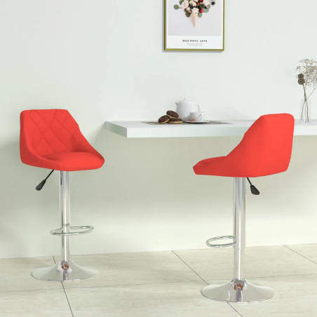 Tabourets de bar State — Similicuir · Rouge