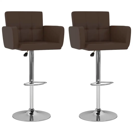 Tabourets de bar Hopkinson — Similicuir · Marron