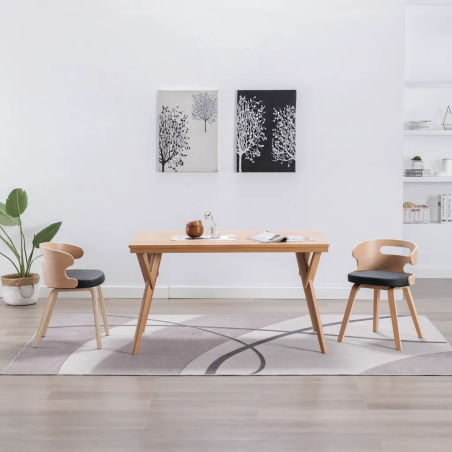 Chaises Marlborough — Similicuir · Noir