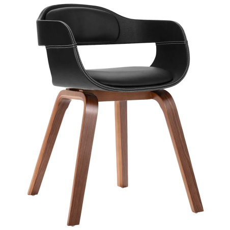 Chaises Dorchester — Similicuir · Noir