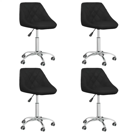 Chaises de bureau Edgar — Similicuir · Noir