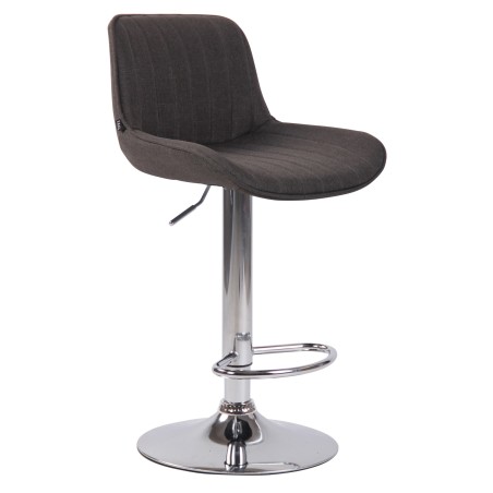 Tabouret de bar Sullivan — Tissu · Gris foncé
