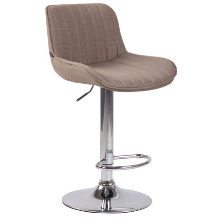 Tabouret de bar Sullivan — Tissu · Taupe