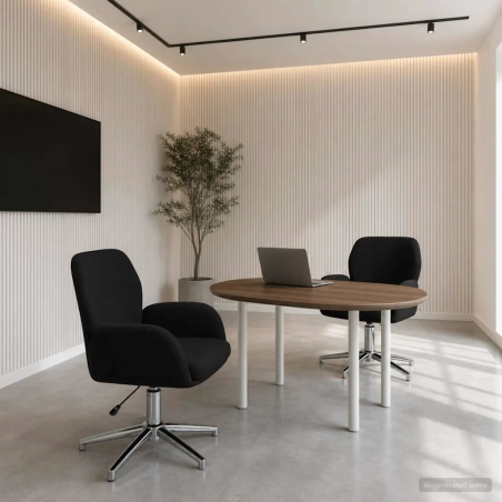 Chaises de bureau Bryant — Tissu · Noir