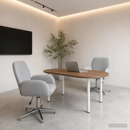 Chaises de bureau Bryant — Tissu · Gris clair