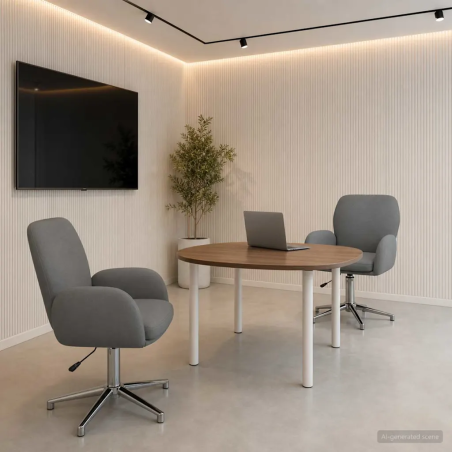 Chaises de bureau Bryant — Tissu · Gris foncé