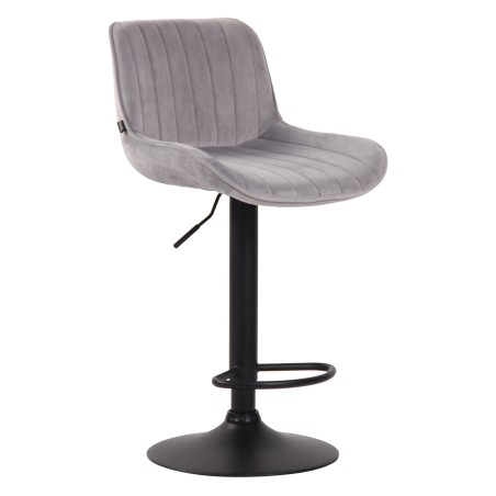 Tabouret de bar Sullivan — Velours · Gris