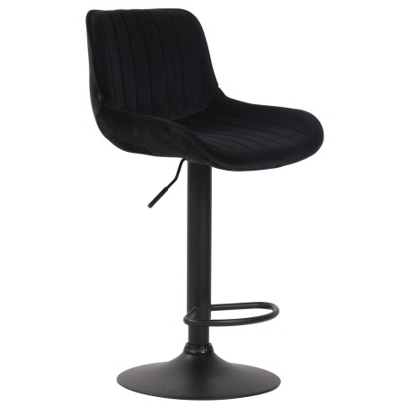 Tabouret de bar Sullivan — Velours · Noir