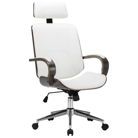 Fauteuils de bureau Bowling — Similicuir · Blanc