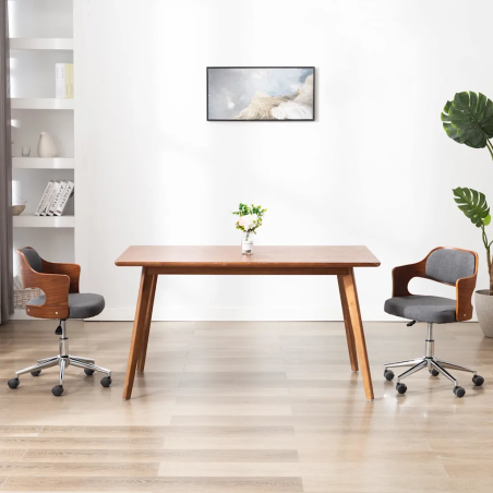 Chaises de bureau Tryon — Tissu · Gris