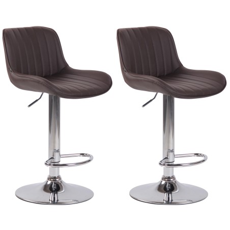 Tabouret de bar Sullivan — Similicuir · Marron