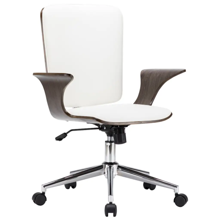 Fauteuils de bureau Minuit — Similicuir · Blanc