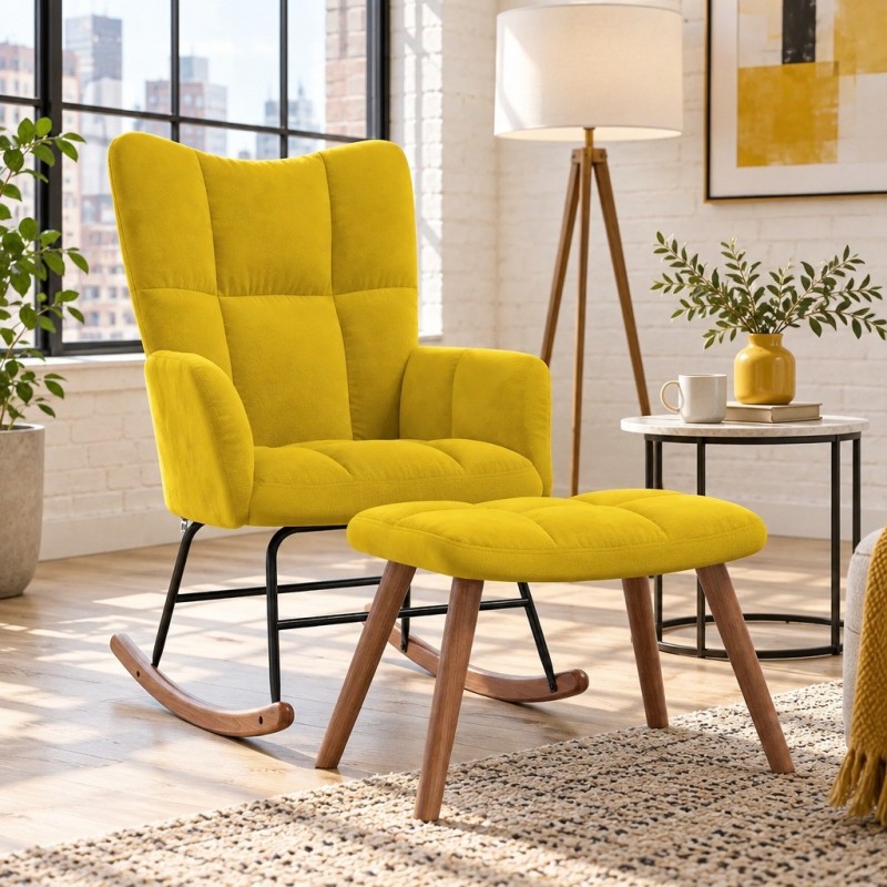 Fauteuil à bascule Verneuil — mise en situation