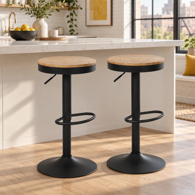 Tabourets de bar Mortlake — mise en situation