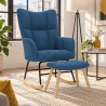 Fauteuil à bascule Verneuil tissu — mise en situation