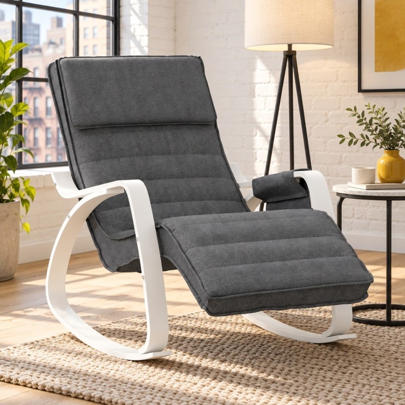 Fauteuil à bascule Vivienne — mise en situation