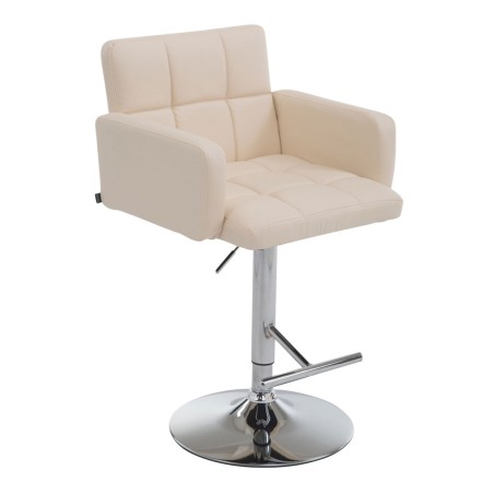 Fauteuil de bar Lafayette — Similicuir · Crème