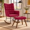 Fauteuil à bascule Monge avec repose-pied — mise en situation