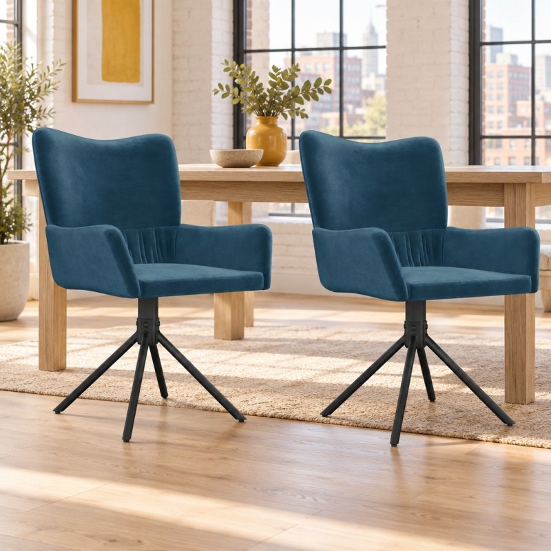 Chaises pivotantes Catherine — mise en situation