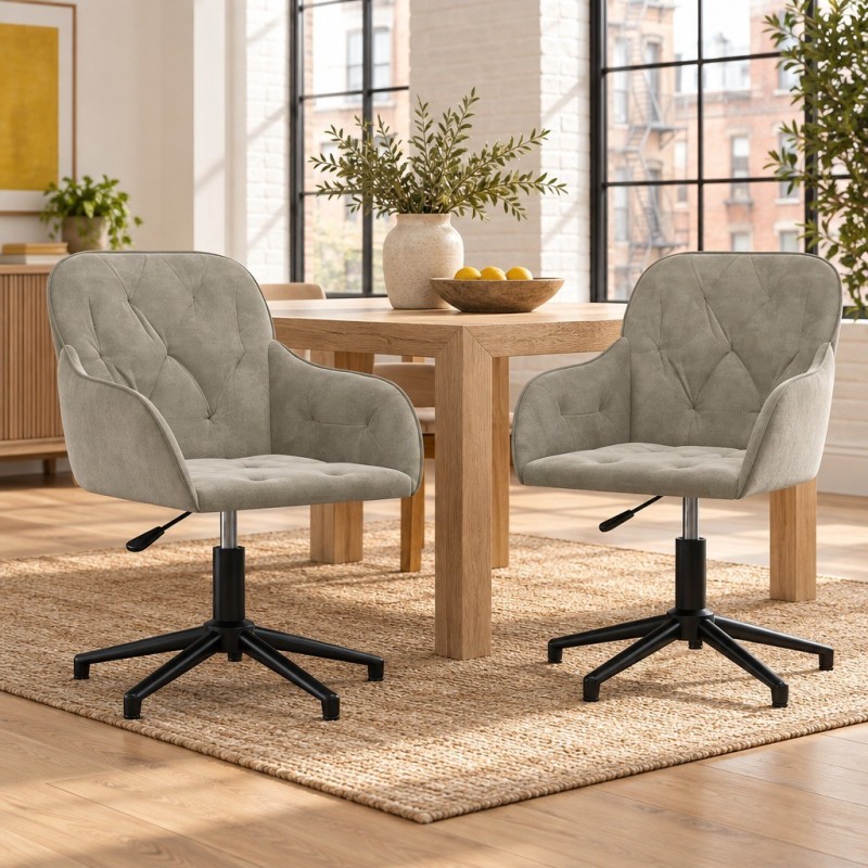 Chaises pivotantes Kenmare — mise en situation