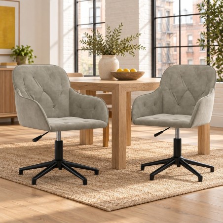 Chaises pivotantes Kenmare — mise en situation