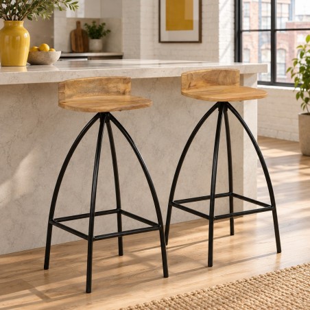 Tabourets de bar Dupont — mise en situation