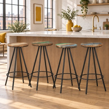 Tabourets de bar Fiske — mise en situation