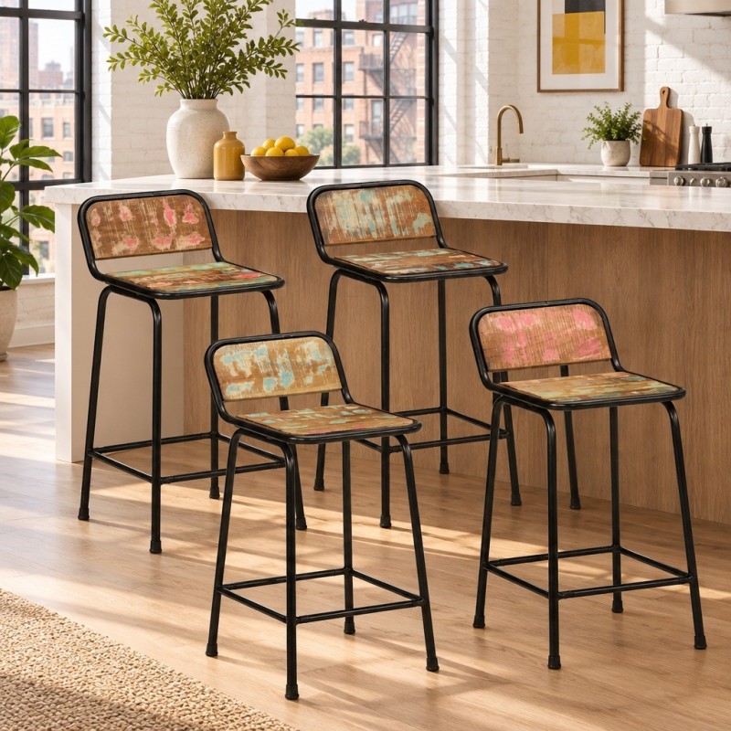Tabourets de bar Douglass 80 — mise en situation