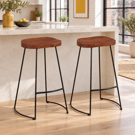 Tabourets de bar Woodhull 78 — mise en situation