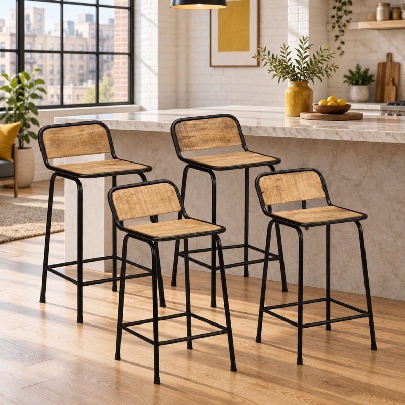 Tabourets de bar Luquer 80 — mise en situation