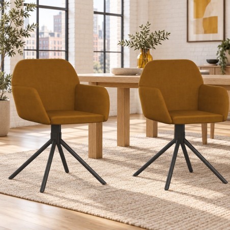 Chaises pivotantes Jones — mise en situation