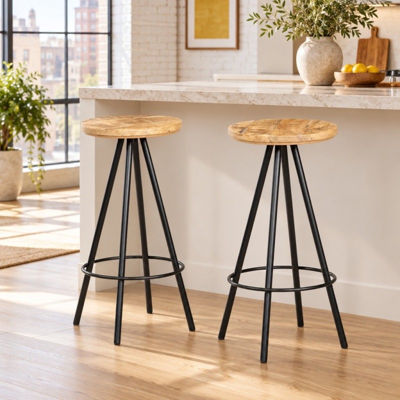 Tabourets de bar Sterling — mise en situation